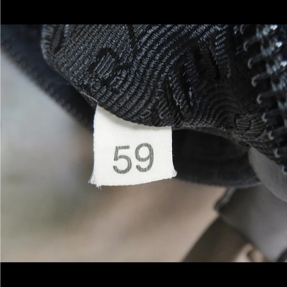 Authentic PRADA Gray Nylon and Leather Backpack Bag Purse - Picture 12 of 16